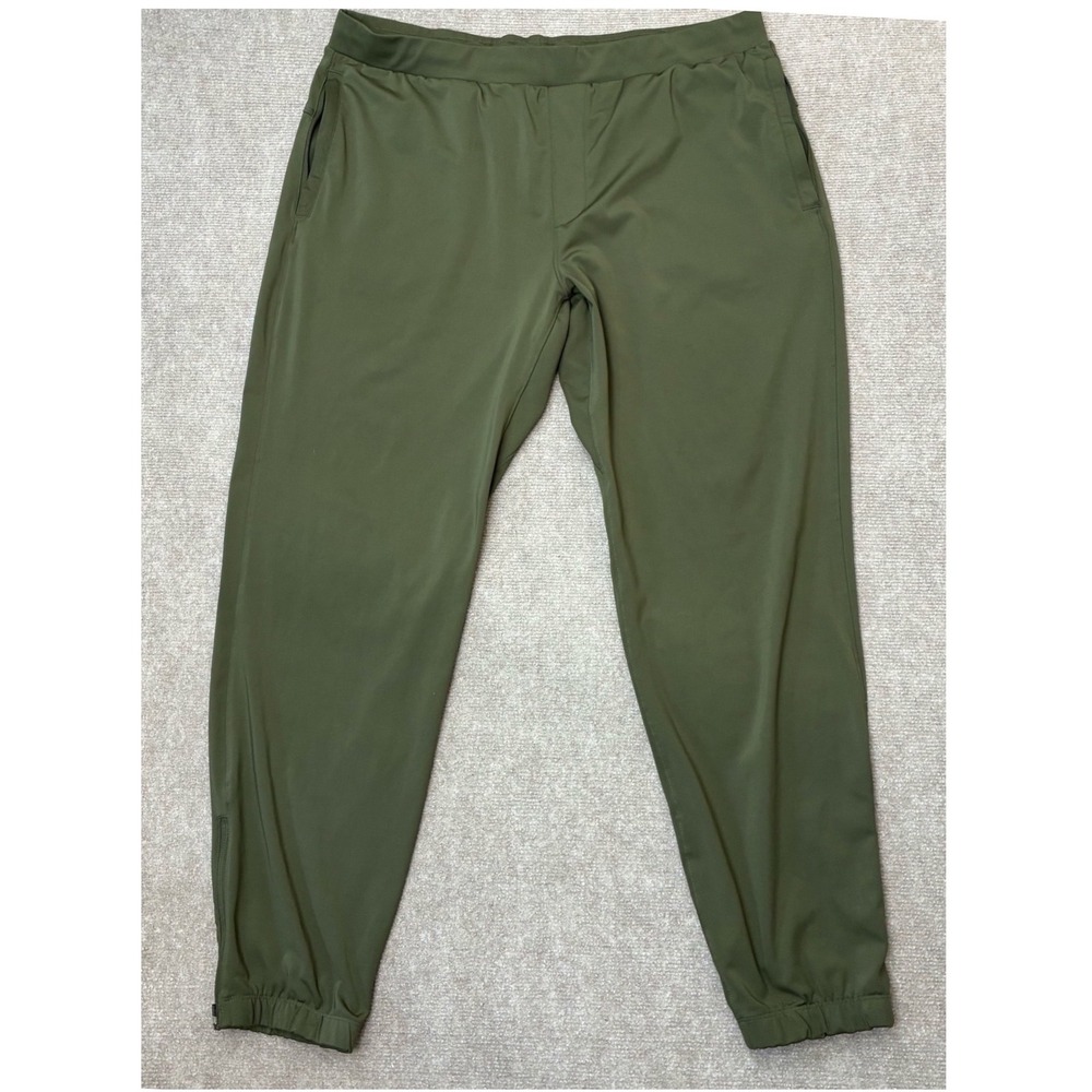 Mondetta Outdoor Project Mens XL Joggers Olive Green Ankle Zip Active Pants